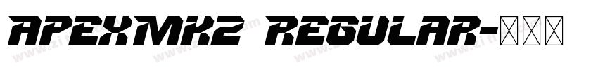 ApexMk2 Regular字体转换